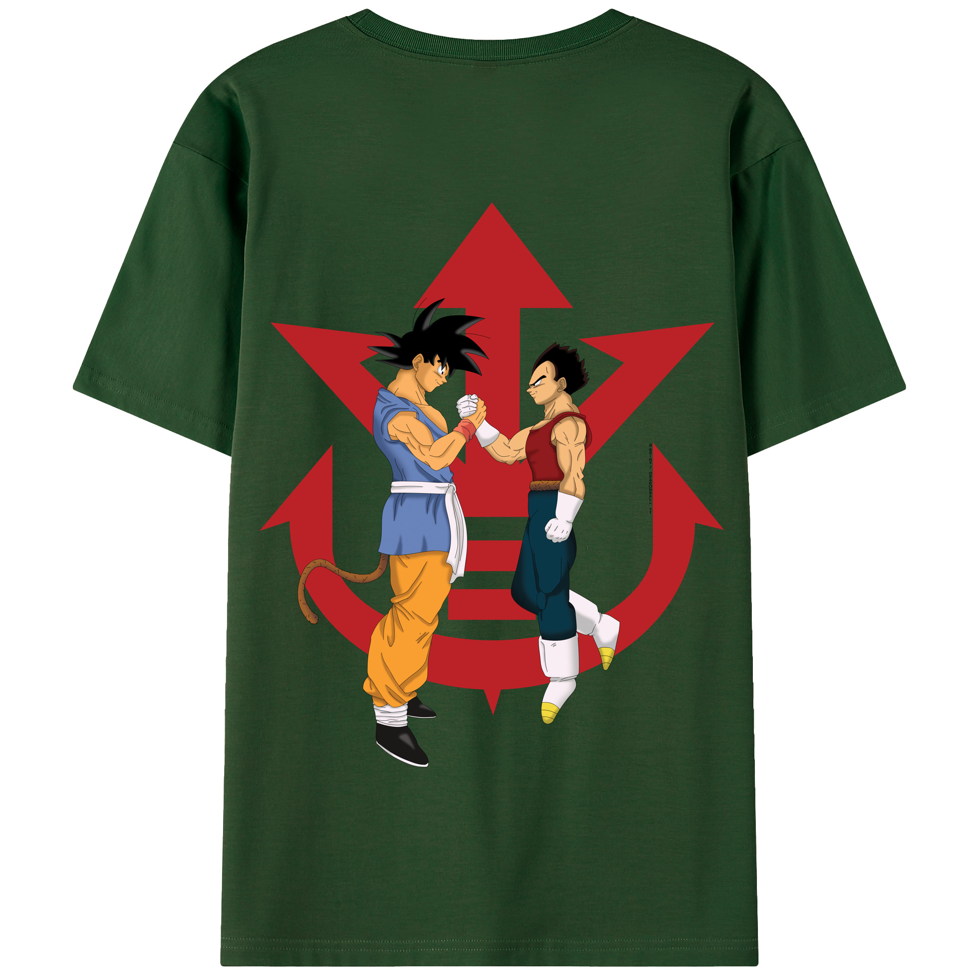 （画像用） ドラゴンボール 孫悟空（そん ごくう）Son Goku カカロット DRAGON BALL Kakarotto 綿100％半袖Tシャツ（背面プリント）